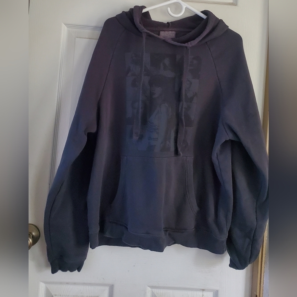 Taylor Swift The Eras Tour Gray Hoodie, Size Medium